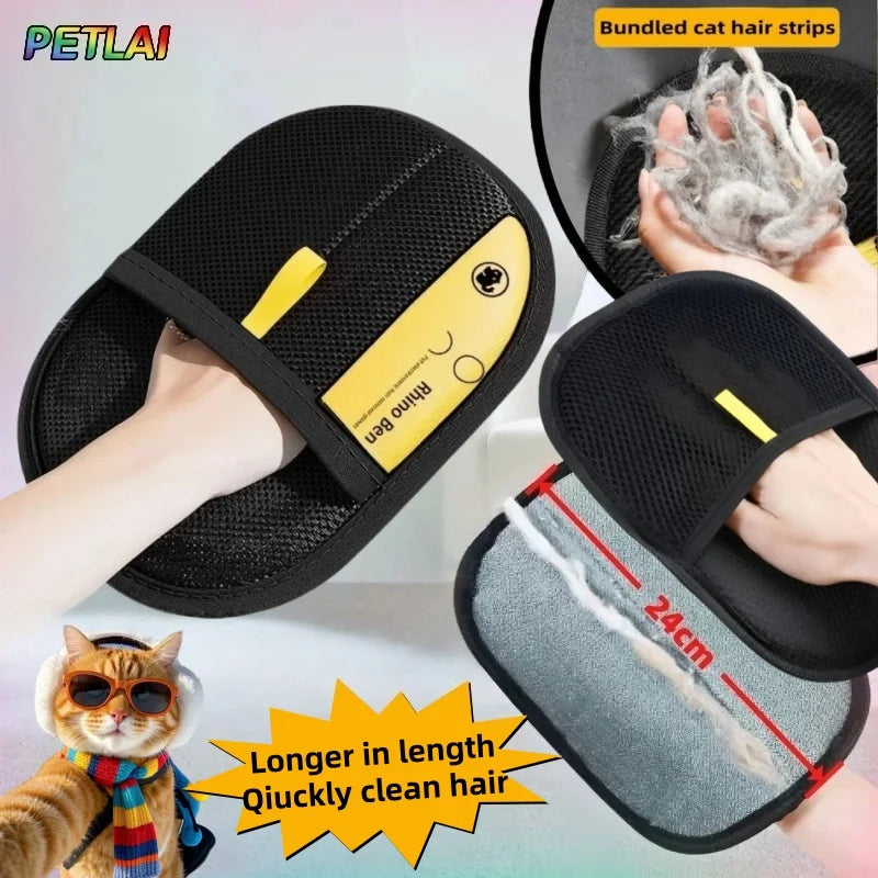 Reusable Pet Hair Removal Glove – Grooming & Furniture Cleaner for Cats, Dogs, Clothes and Carpets